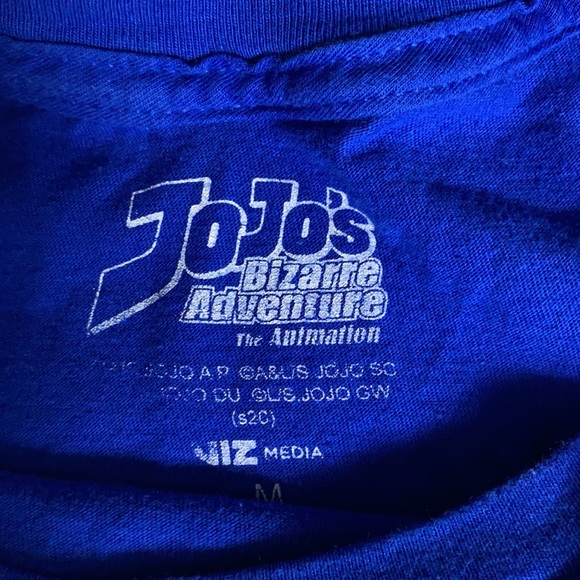 JoJo's Bizarre Adventure Sz M My Name is Yoshikage Kira Blue Shirt Anime Manga - Picture 5 of 9